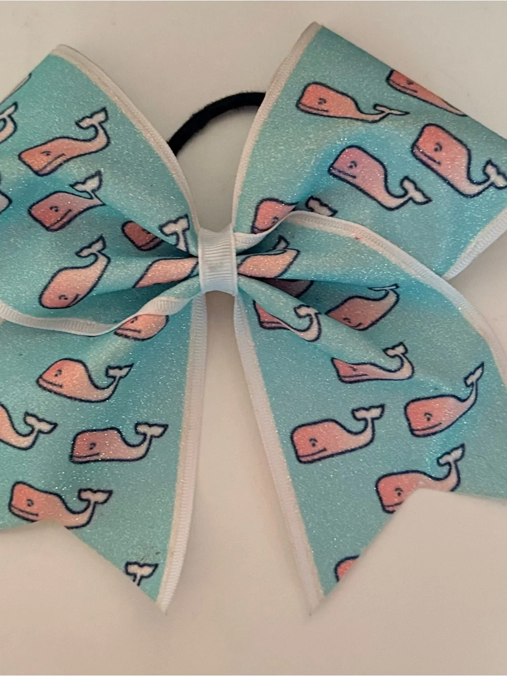 NFINITY cheer shoe case Vineyard vines Whale & /Gold Nike-StyleHair Bows